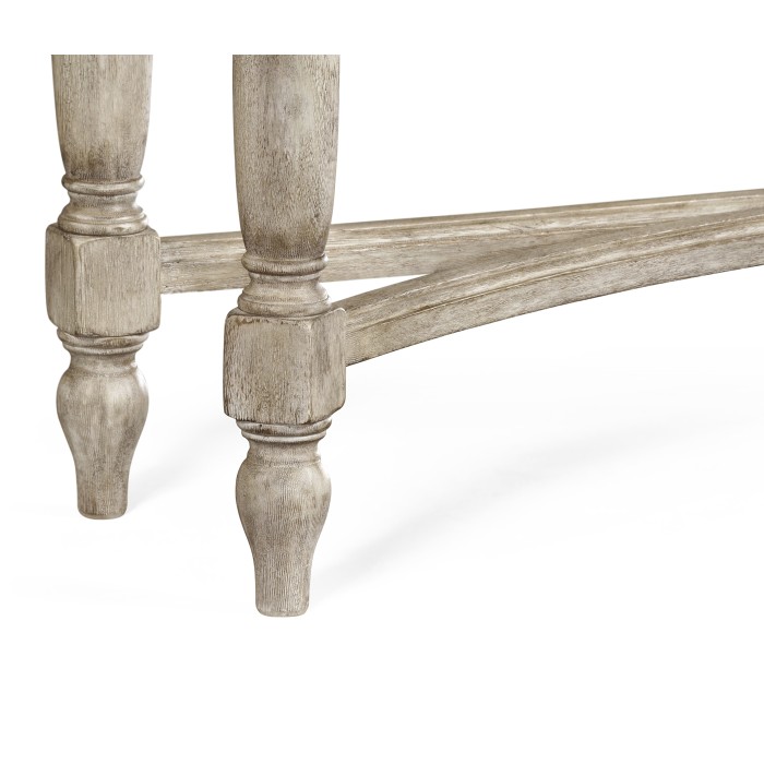 Rustic Grey Three Drawer Large Console Table