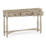Rustic Grey Three Drawer Large Console Table