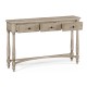 Rustic Grey Three Drawer Large Console Table