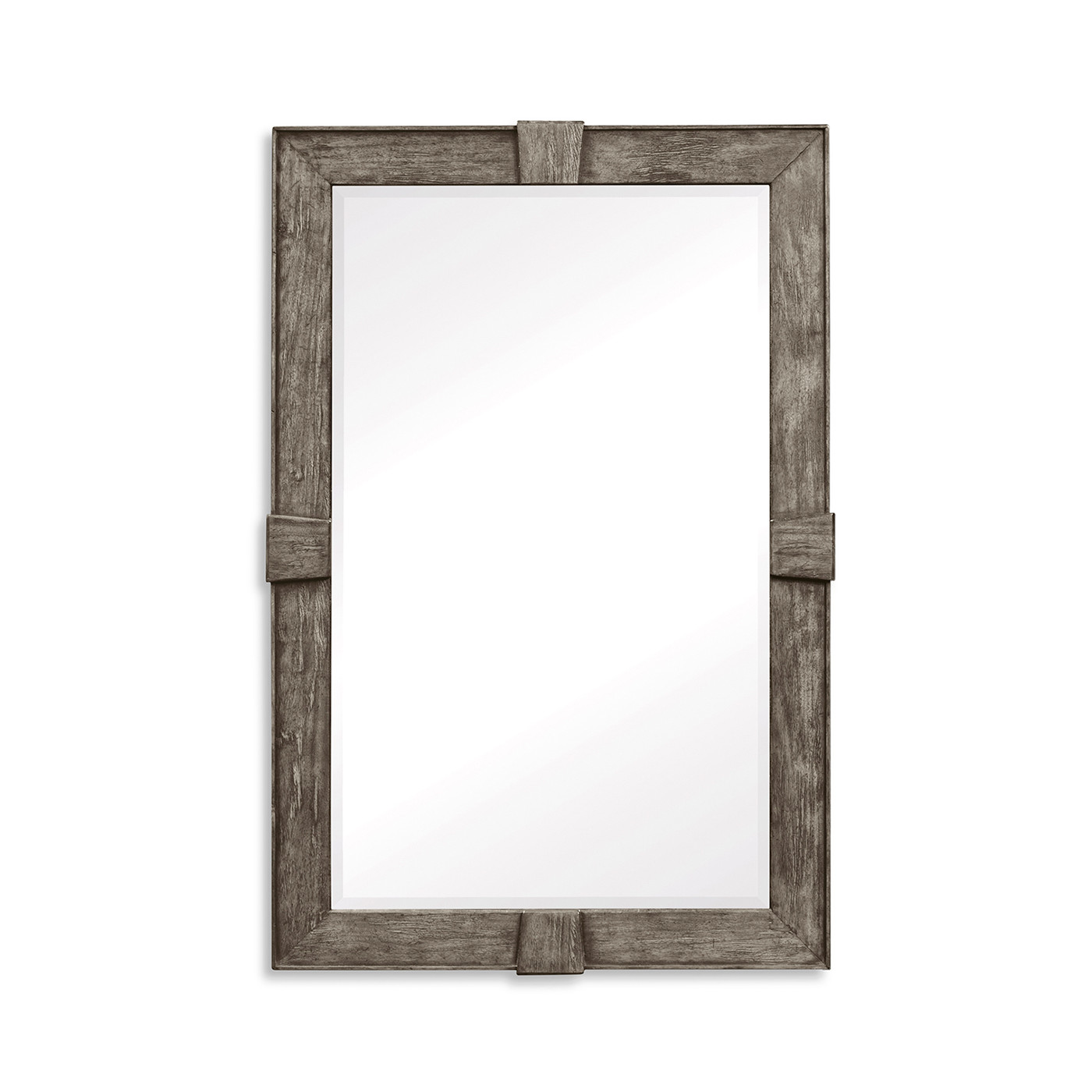 Antique Dark Grey Rectangular Mirror