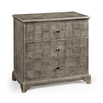 Antique Dark Grey Small Chest of Drawers