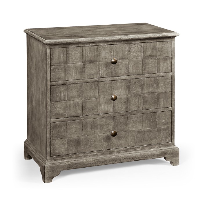 Antique Dark Grey Small Chest of Drawers