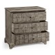 Antique Dark Grey Small Chest of Drawers