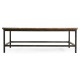 Medium Driftwood Square Coffee Table with Iron Base