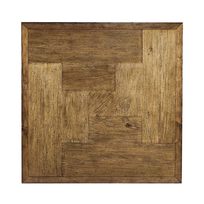 Medium Driftwood Square Coffee Table with Iron Base