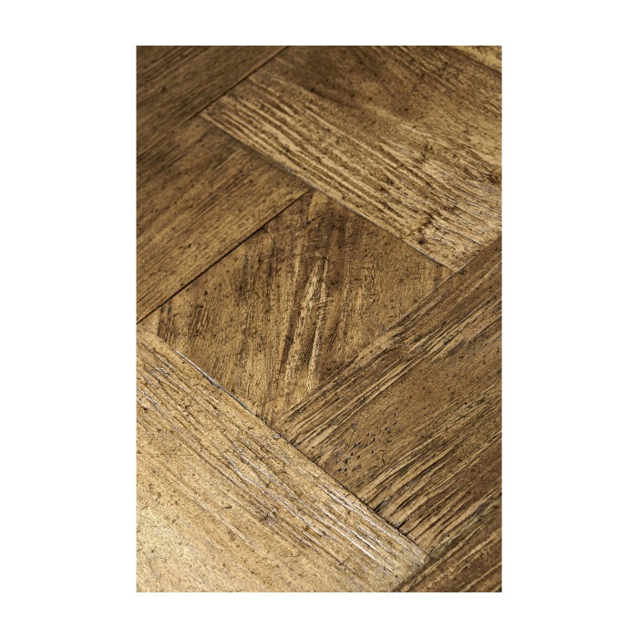 Medium Driftwood Square Coffee Table with Iron Base
