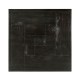 Dark Ale Square Coffee Table with Iron Base