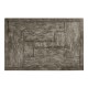 Antique Dark Grey Rectangular Coffee Table with Iron Base
