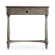 Antique Dark Grey Small Console Table with Drawer