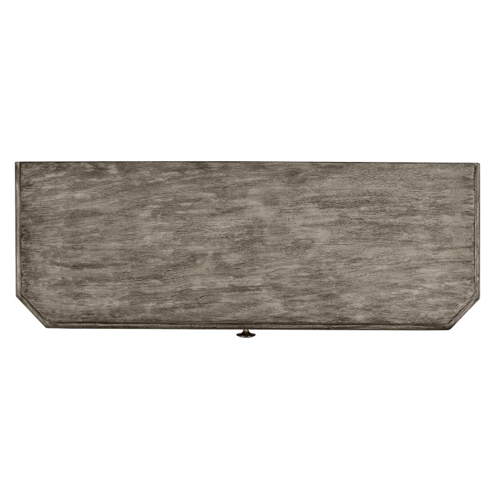 Antique Dark Grey Small Console Table with Drawer
