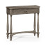 Antique Dark Grey Small Console Table with Drawer