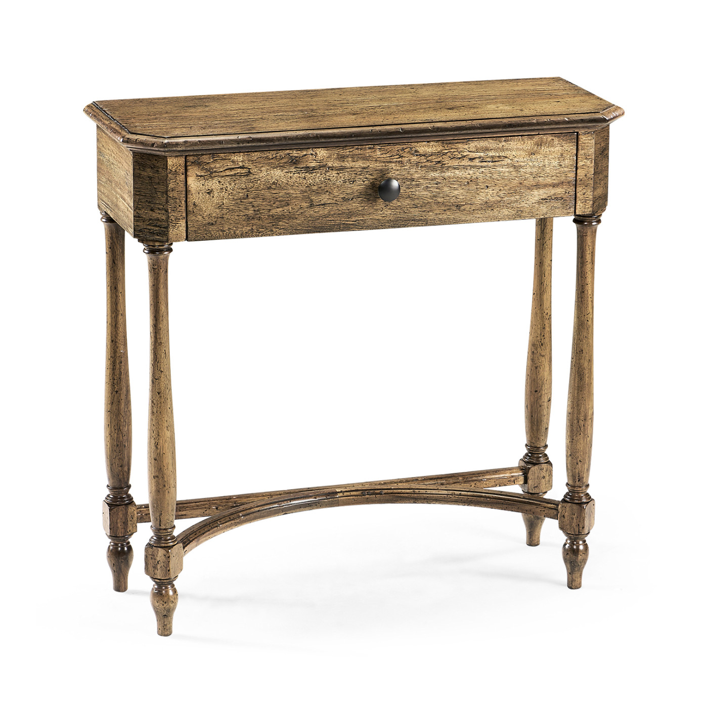 Medium Driftwood Small Console Table with Drawer