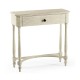 Whitewash Driftwood Small Console Table with Drawer