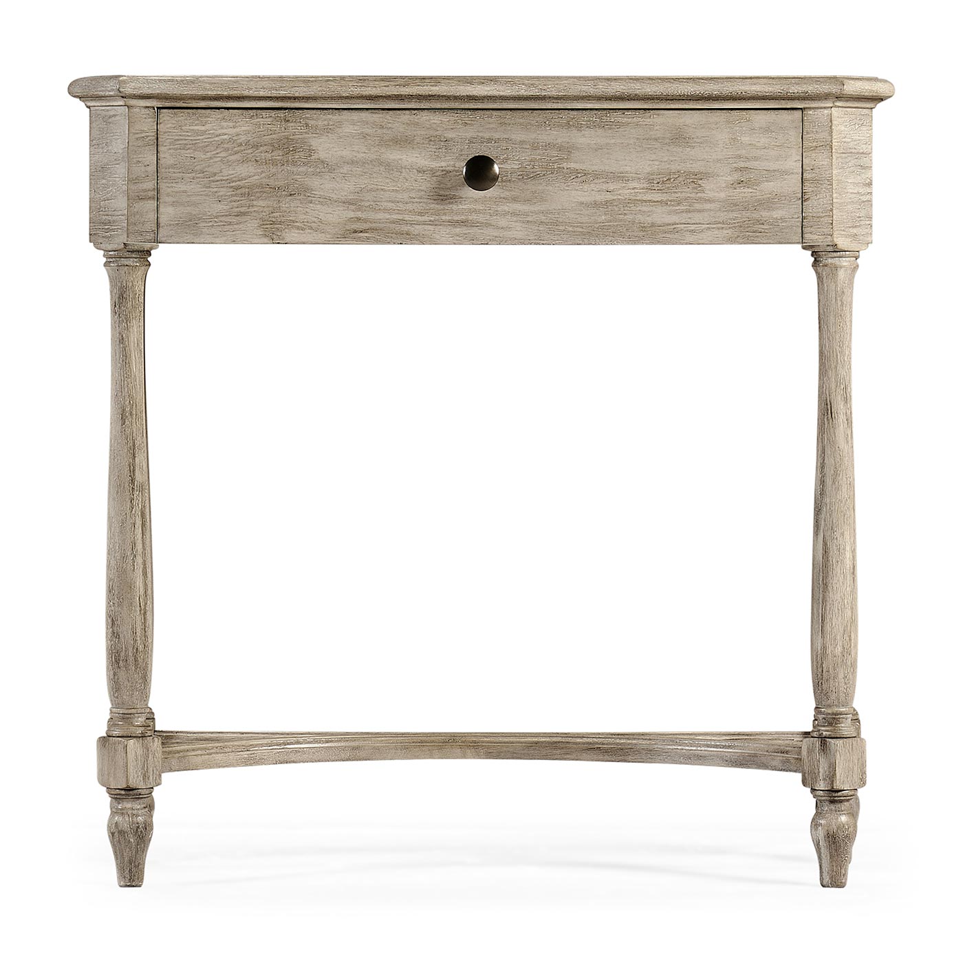 Rustic Grey Small Console Table with Drawer