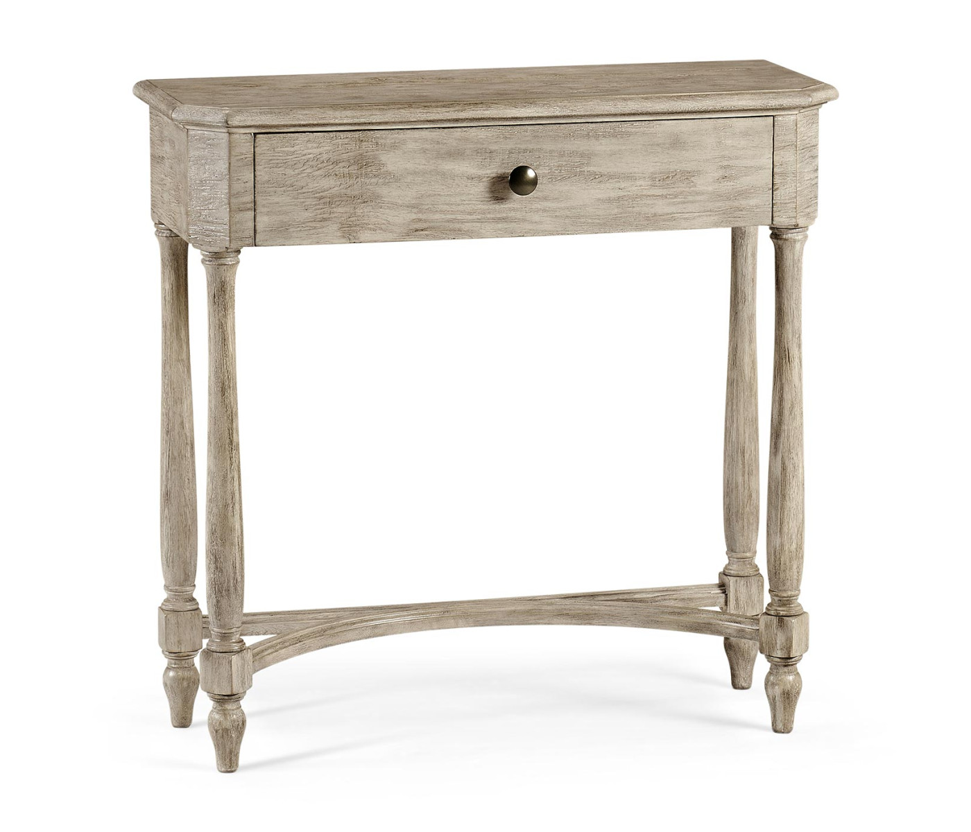 Rustic Grey Small Console Table with Drawer