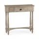 Rustic Grey Small Console Table with Drawer