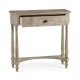 Rustic Grey Small Console Table with Drawer