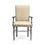 Casual Upholstered Dining Arm Chair