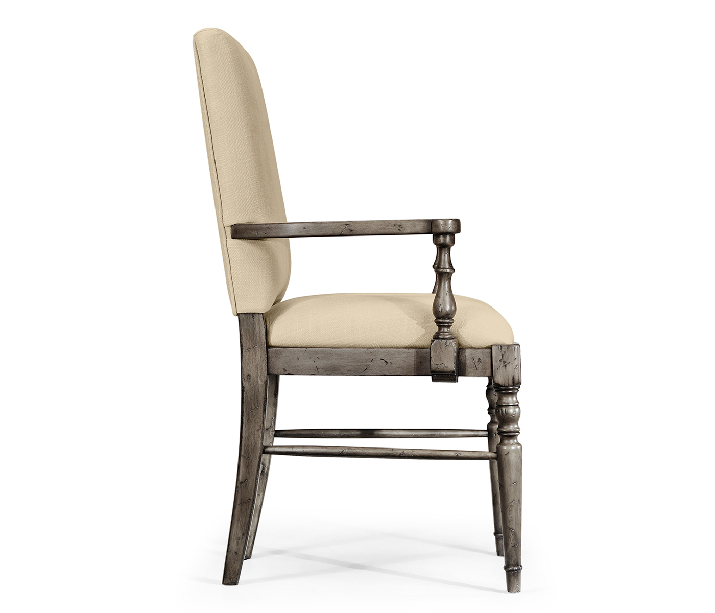 Casual Upholstered Dining Arm Chair