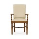 Casual Upholstered Dining Arm Chair