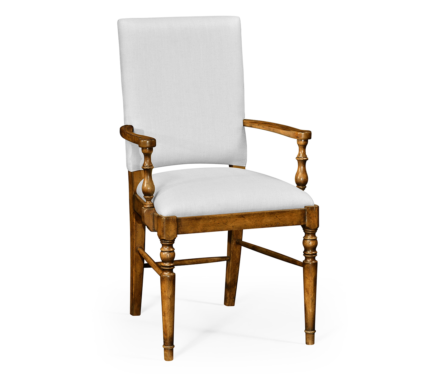 Casual Upholstered Dining Arm Chair
