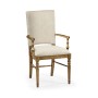 Casual Upholstered Dining Arm Chair