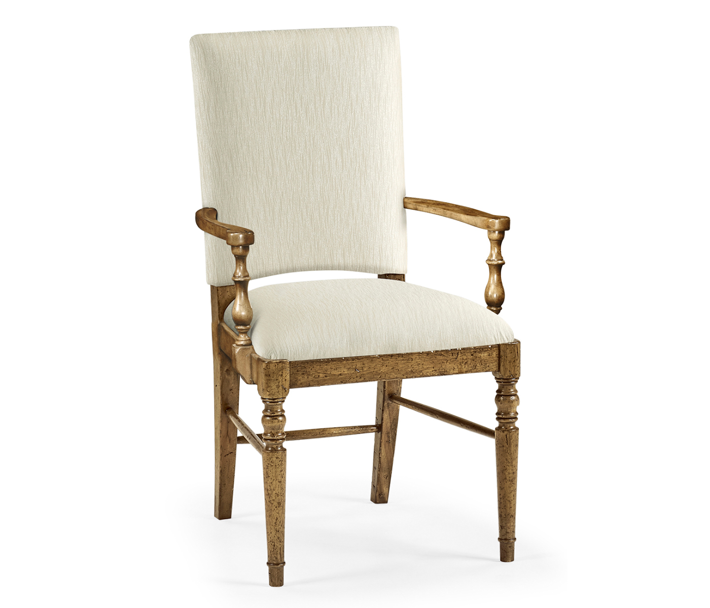 Casual Upholstered Dining Arm Chair