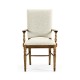 Casual Upholstered Dining Arm Chair