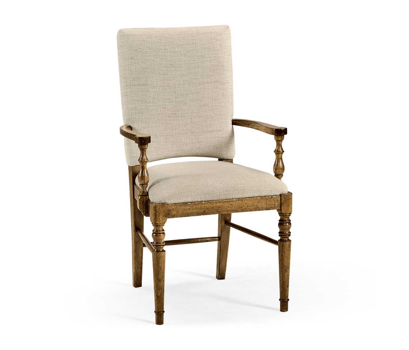 Casual Upholstered Dining Arm Chair