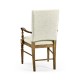 Casual Upholstered Dining Arm Chair