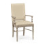 Casual Upholstered Dining Arm Chair