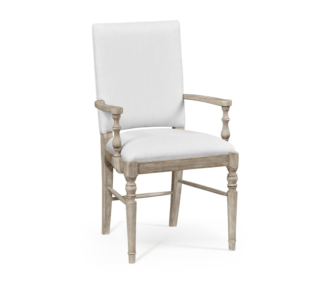 Casual Upholstered Dining Arm Chair