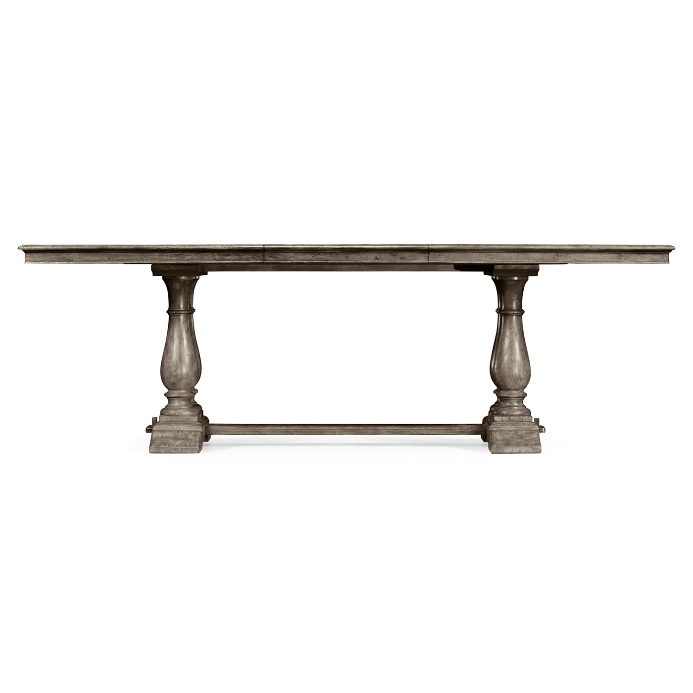 Antique Dark Grey Rectangular Extending Dining Table 71