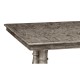 Antique Dark Grey Rectangular Extending Dining Table 71