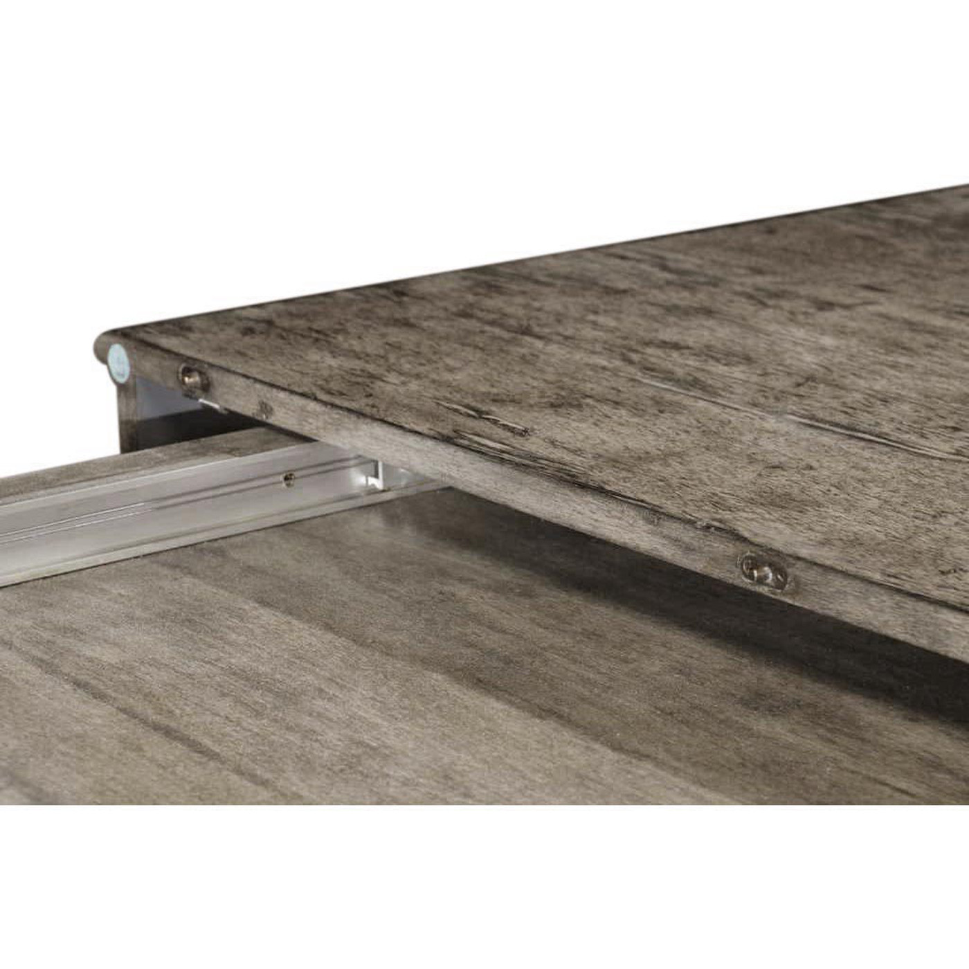 Antique Dark Grey Rectangular Extending Dining Table 71