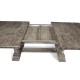 Antique Dark Grey Rectangular Extending Dining Table 71