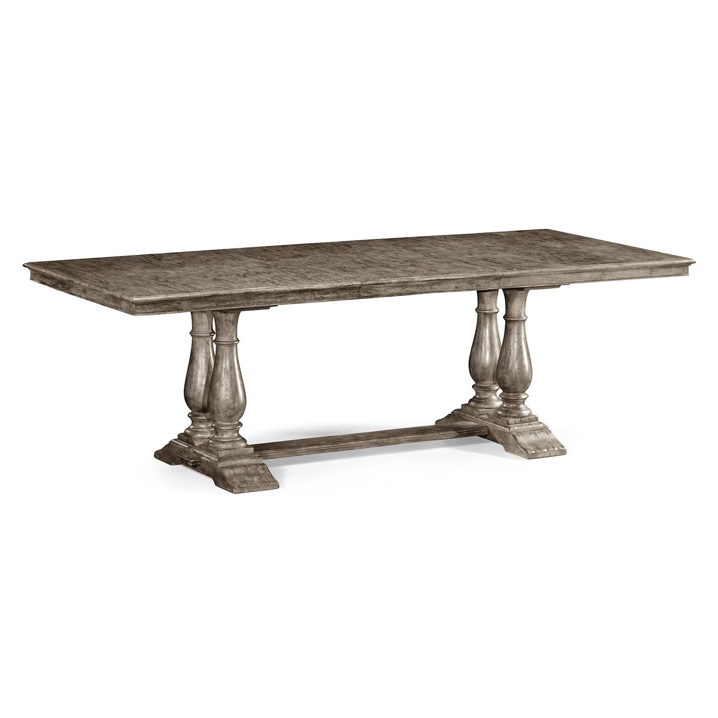 Antique Dark Grey Rectangular Extending Dining Table 71