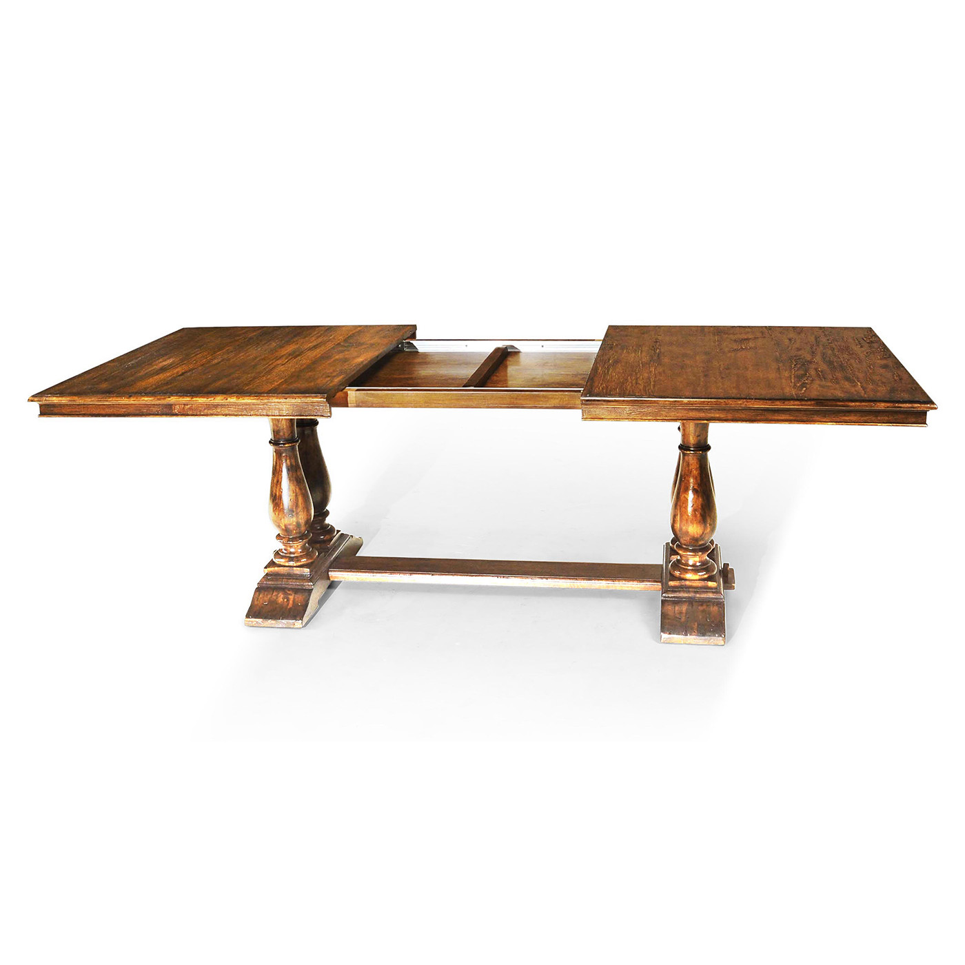 Country Walnut Rectangular Extending Dining Table 71