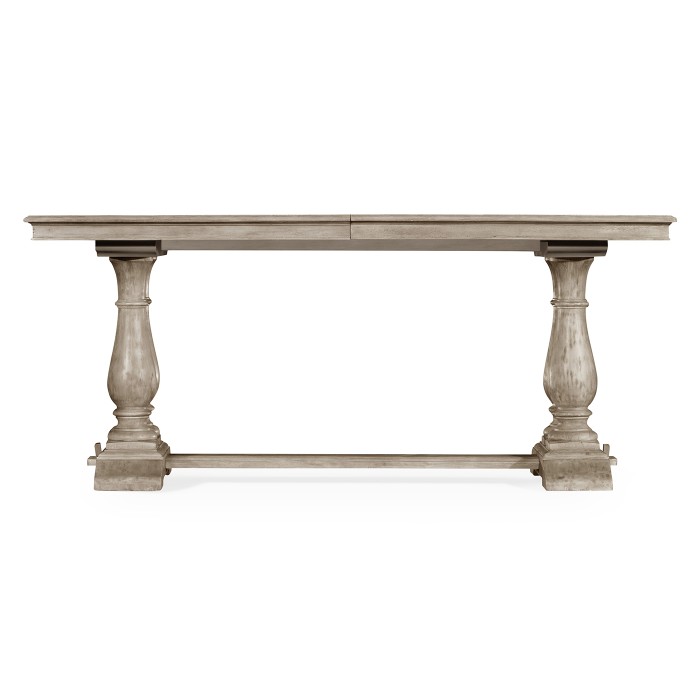 Rustic Grey Rectangular Extending Dining Table 71