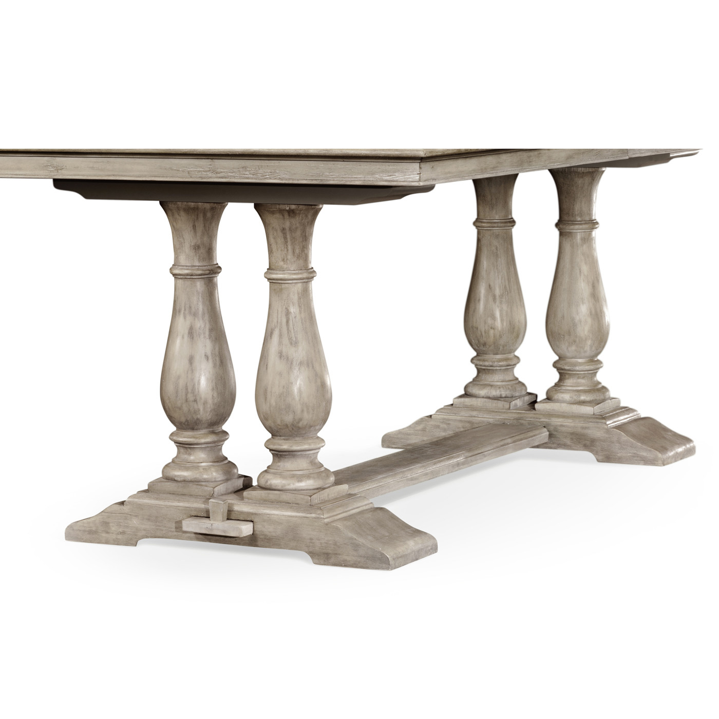 Rustic Grey Rectangular Extending Dining Table 71
