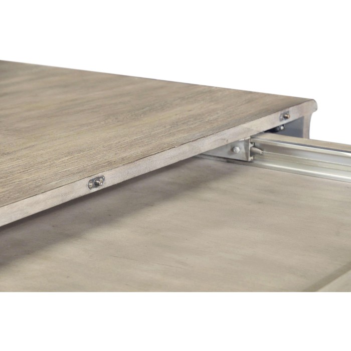 Rustic Grey Rectangular Extending Dining Table 71