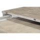 Rustic Grey Rectangular Extending Dining Table 71