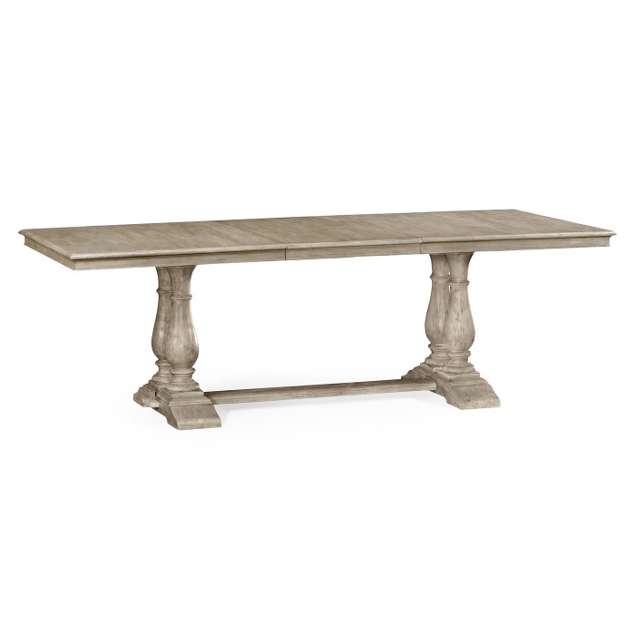 Rustic Grey Rectangular Extending Dining Table 71