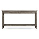 Console Table with Drawers in Antique Dark Grey