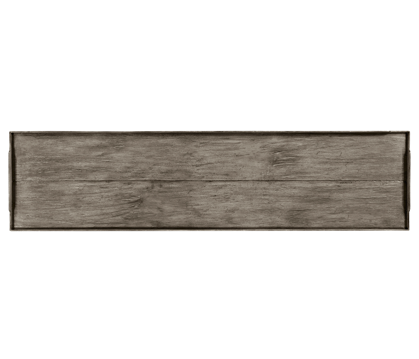 Console Table with Drawers in Antique Dark Grey