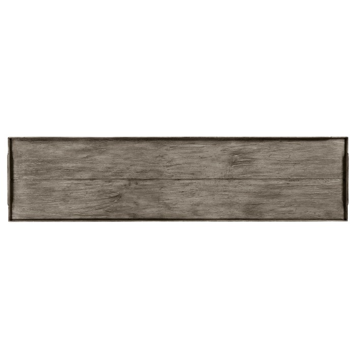 Console Table with Drawers in Antique Dark Grey