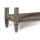 Console Table with Drawers in Antique Dark Grey
