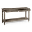 Console Table with Drawers in Antique Dark Grey