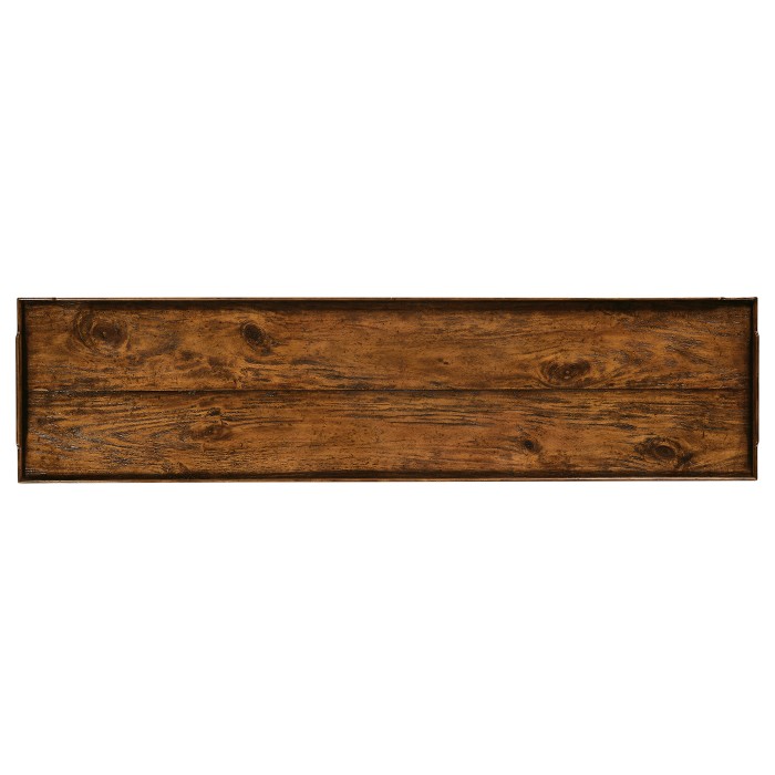 Console Table with Drawers in Country Walnut