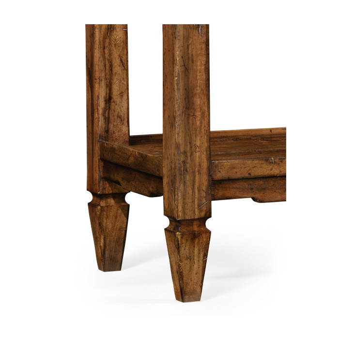 Console Table with Drawers in Country Walnut